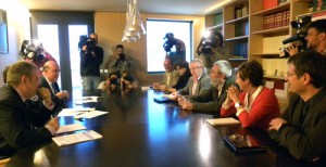 Cándido Méndez y Toxo (UGT y CCOO, Foto UGT)