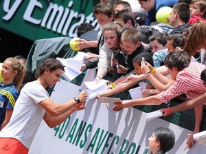 Rafa Nadal en Roland Garros (Foto: RFET)