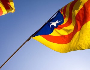 Bandera senyera catalana estelada (Foto ERC)