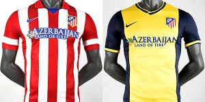 Camiseta oficial Atlético de Madrid temporada 2013-2014 primera y segunda equipación