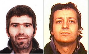 Etarras Jon Lizarríbar y Ruben Gelbentzu (Foto Ministerio Interior)