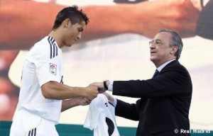 Cristiano Ronaldo y Florentino Pérez (Foto Real Madrid)