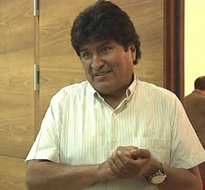 Evo Morales snowden
