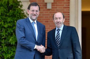 Rajoy y Rubalcaba (Foto pool La Moncloa)