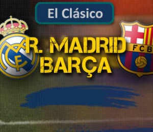 Escudos del Real Madrid y Barça (Foto FCB)