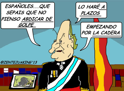 El Rey abdica a plazos