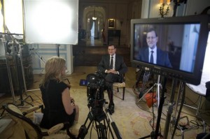 Rajoy en la televisión (Foto Moncloa)