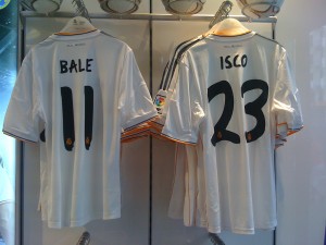 Camiseta de Gareth Bale en la tienda oficial del Real Madrid