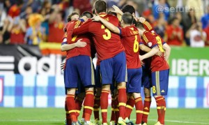 La Roja celebra su pase al Mundial (Foto Sefutbol)