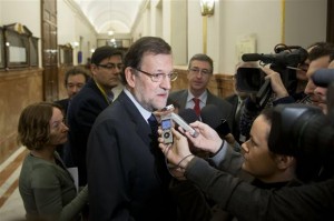 Rajoy, en los pasillos del Congreso (Foto Moncloa)