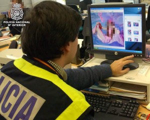Pornografía infantil (Foto Policía Nacional)