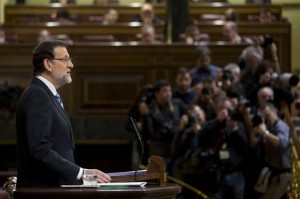 Rajoy, durante el debate sobre el estado de la nación (Foto Moncloa)