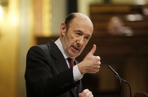 Rubalcaba en el Congreso (Foto: PSOE)