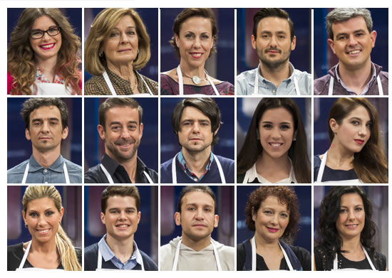 Fotos de los concursantes de Masterchef 2 de 2014