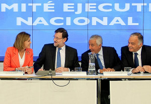 Comité del PP con Rajoy y Cospedal (Foto PP)
