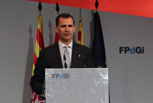 El Rey Felipe VI, en Girona (Foto Casa Real)