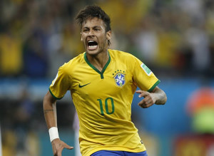 Neymar celebra un gol (Foto CBF)