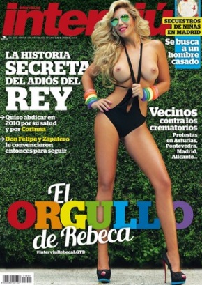 Rebeca desnuda en la portada de Interviú
