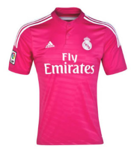 camiseta rosa real madrid