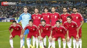 La Roja, España, en su nueva alineación
