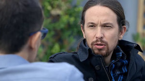 Pablo Iglesias con Risto Mejide (Foto Cuatro)
