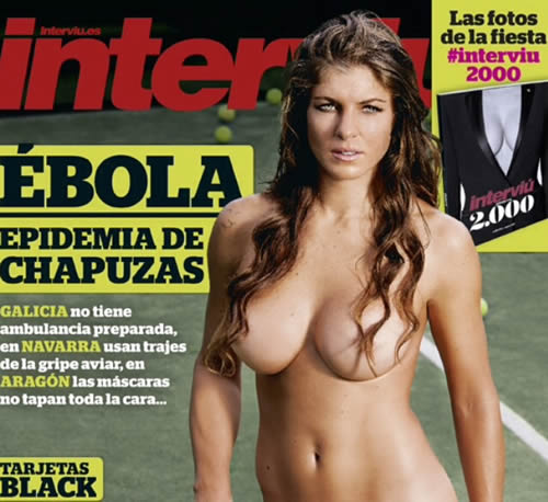 Celeste Paz, campeona de pádel, desnuda en la portada de Interviú