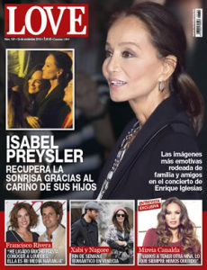 Isabel Preysler en la portada de la revista Love