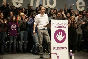 Pablo Iglesias en un mitin (Foto Podemos)
