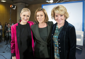Cristina Cifuentes, María Dolores de Cospedal y Esperanza Aguirre