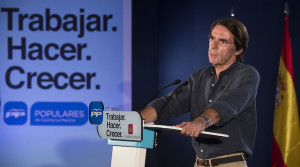 Aznar en un mitin (Foto PP)