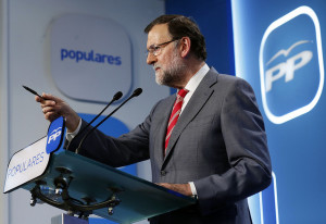 Rajoy, en el PP (Foto PP)
