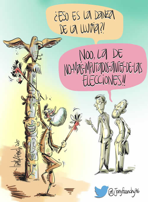 Rajoy y Danza de la lluvía
