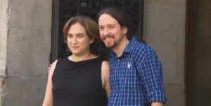 Pablo Iglesias and Ada Colau