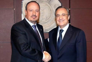 Rafa Benítez y Florentino Pérez (Foto Real Madrid)