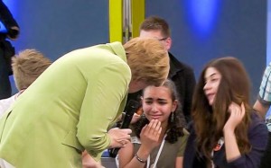 Merkel niña palestina