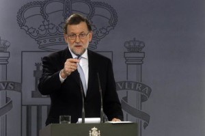Rajoy en Moncloa (Foto Moncloa)