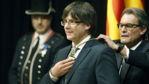 Carles Puigdemont y Artur Mas (Foto TV3)