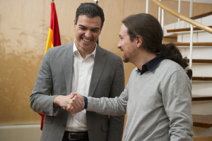 Pedro Sánchez y Pablo Iglesias (Foto: PSOE)