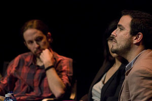 Pablo Iglesias con Alberto Garzón (Foto Podemos)