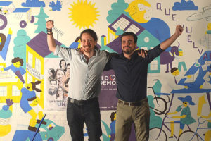 Pablo Iglesias y Alberto Garzón (Foto Podemos)