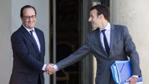 Hollande y Macron