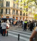 Escrache en Madrid - Foto: La Nube