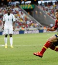 Jordi Alba marca un tanto (Foto: Sefutbol)