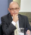 Cristóbal Montoro en la rueda de prensa posterior al Consejo de Ministros (Foto Moncloa)