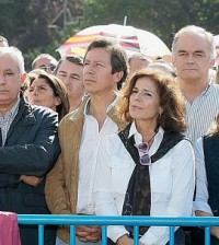 Dirigentes del PP en la concentración de la AVT (Foto PP)Dirigentes del PP en la concentración de la AVT (Foto PP)