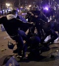 Incidentes entre radicales y antidisturbios (Foto de @Rodrikira)