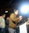Pablo Iglesias celebra el éxito en las europeas (Foto Podemos)