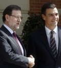 Rajoy y Pedro Sánchez en Moncloa (Foto Moncloa)