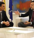 Rajoy y Pedro Sánchez en Moncloa (Foto Moncloa)