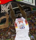 Ibaka encesta (Foto FEB)